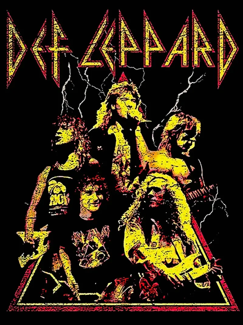 Def Leppard 2 Arte pellicola backlit da music soul