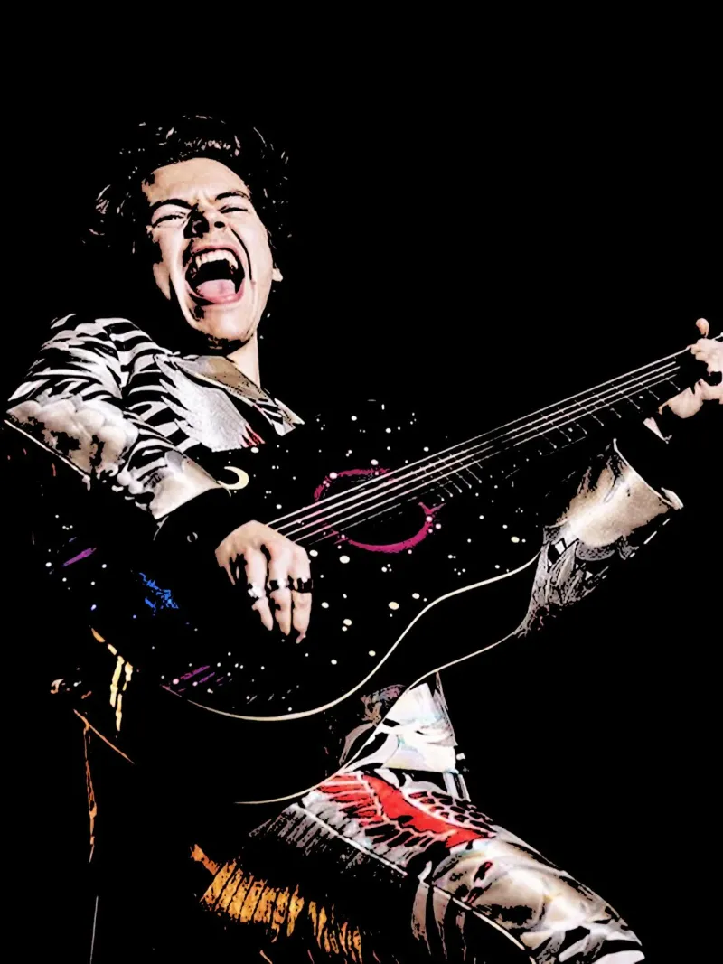 Harry Styles 5 Arte pellicola backlit da music soul
