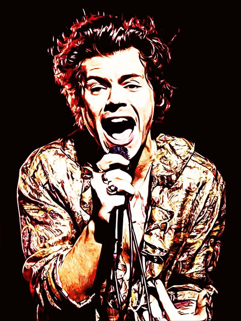 Harry Styles 8 Kunst Alu-Dibond von music soul