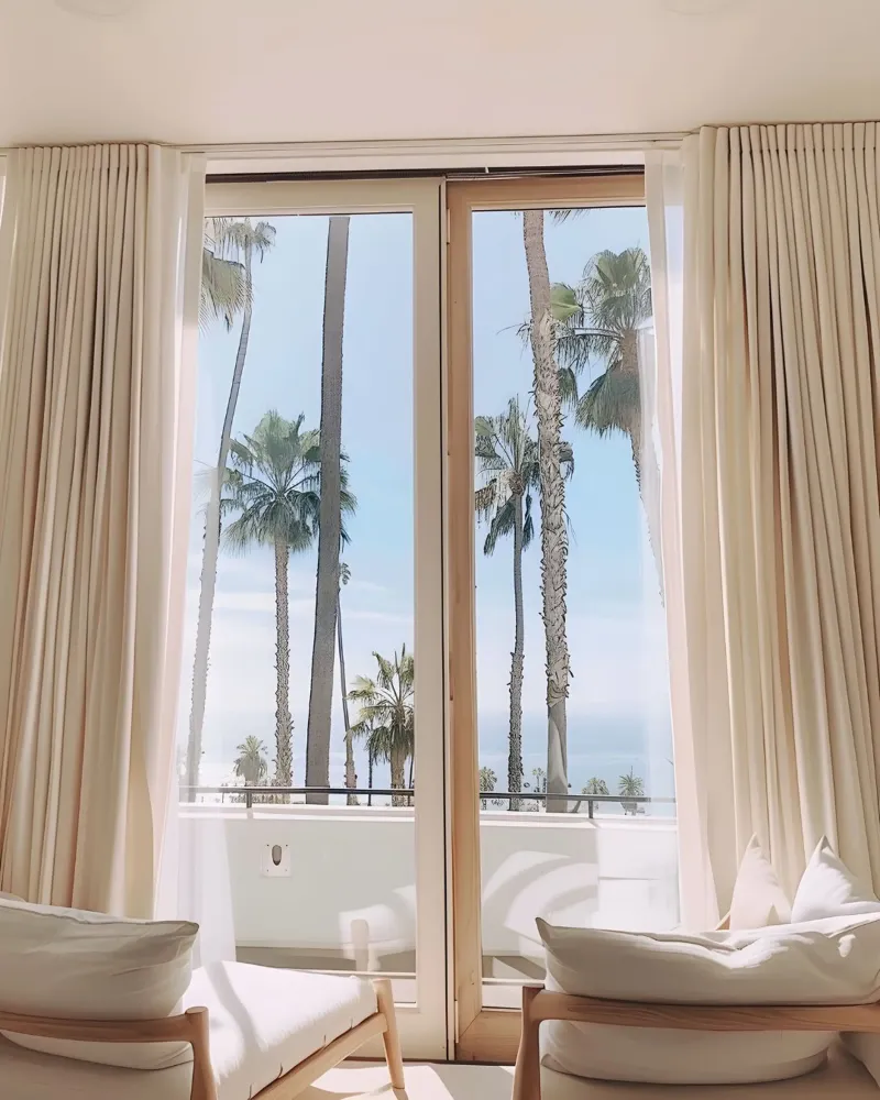 Droomlandschap Californië canvas met Baklijst van Wanderlust Vibes