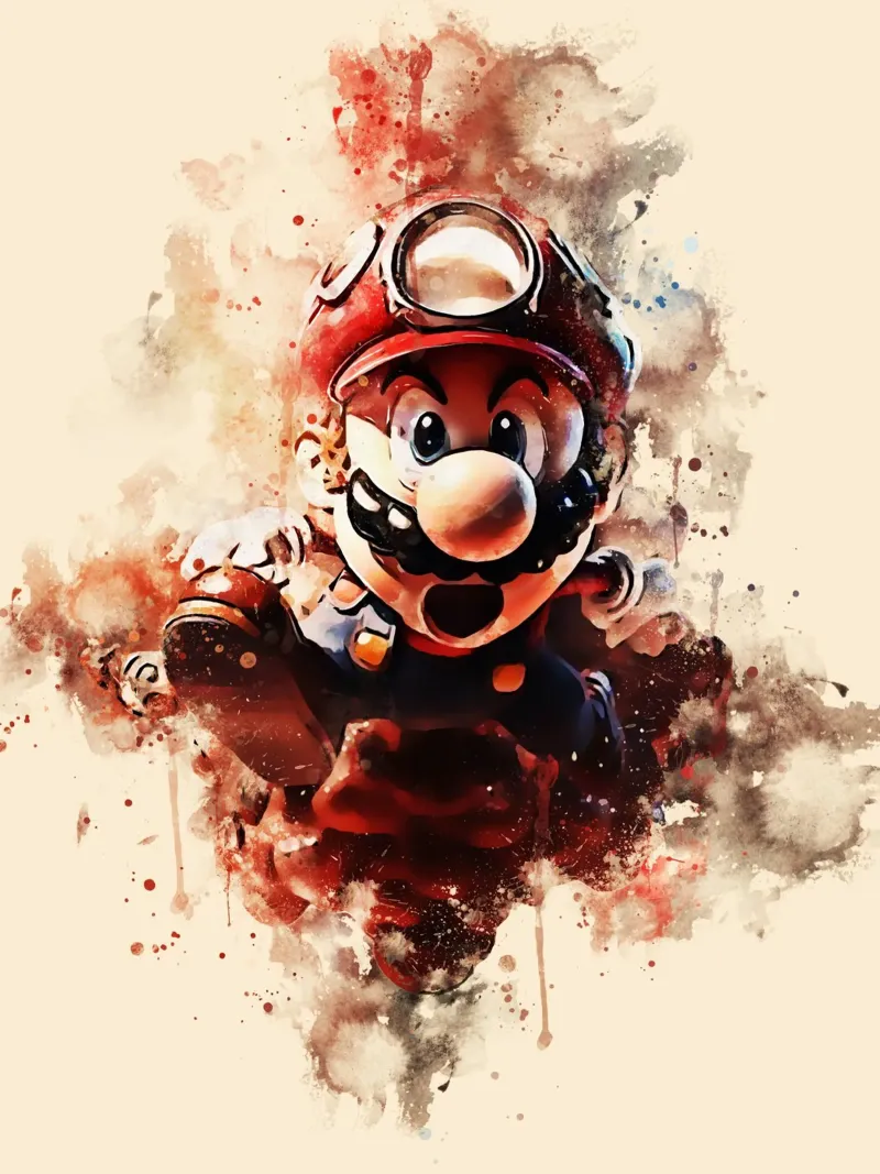 mario bross pellicola backlit da ontoseno