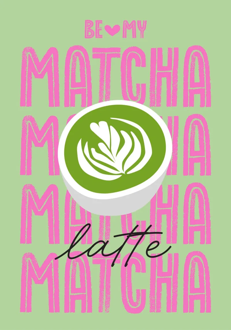 Be my matcha carta hahnemühle da Fraysein Design