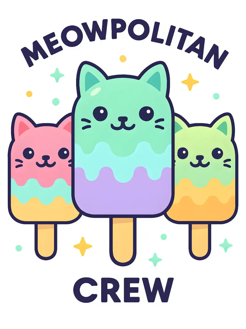 Kawaii ijskat canvas met Baklijst van LM2KONE