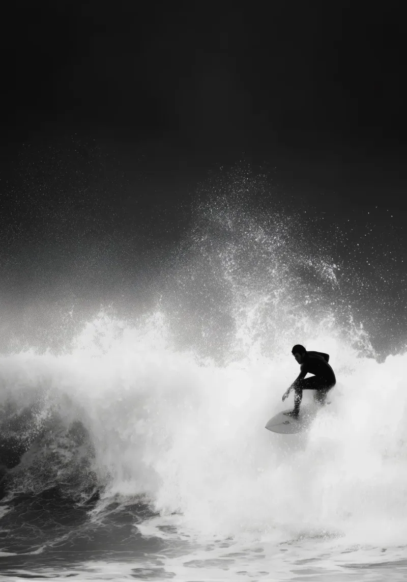 Ocean Grit – Fine Art Surf Photography Print poster by Vela Luna