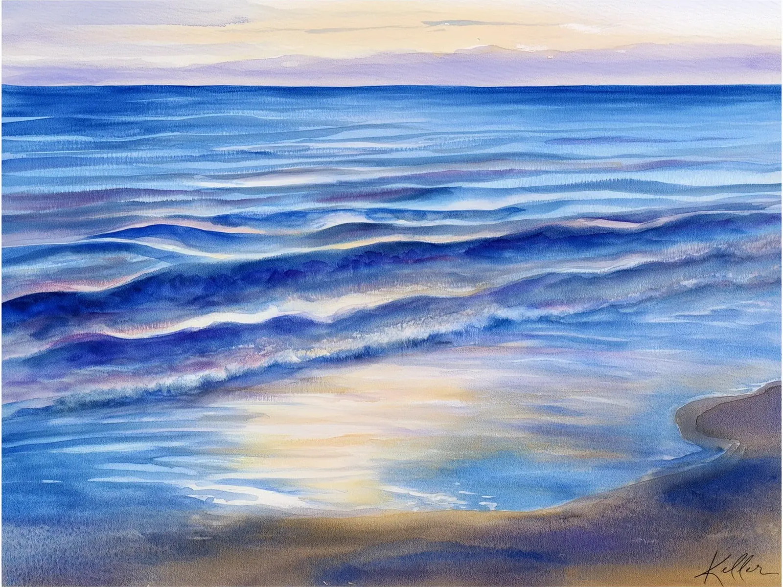 Dove la luce tocca la riva carta hahnemühle da Matthias Keller Studio