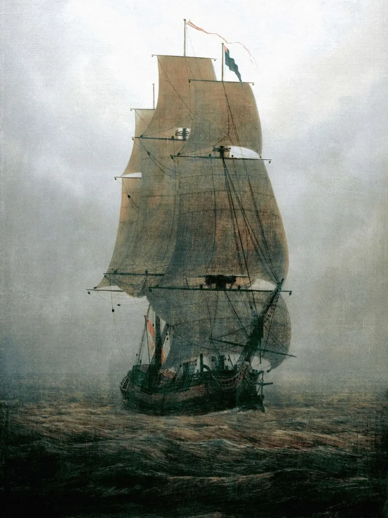 Sailing ship in the fog - Caspar David Friedrich canvas by shoplena