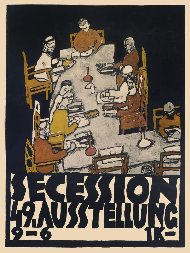 Secessione 49. Mostra, 1918 - Egon Schiele pellicola backlit da hannajaart