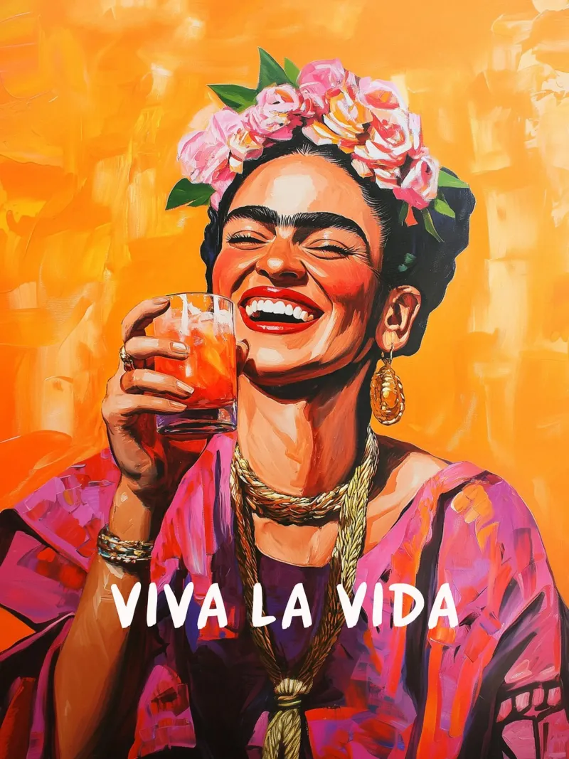 La gioia di vivere di Frida plexiglass da Carinaprint