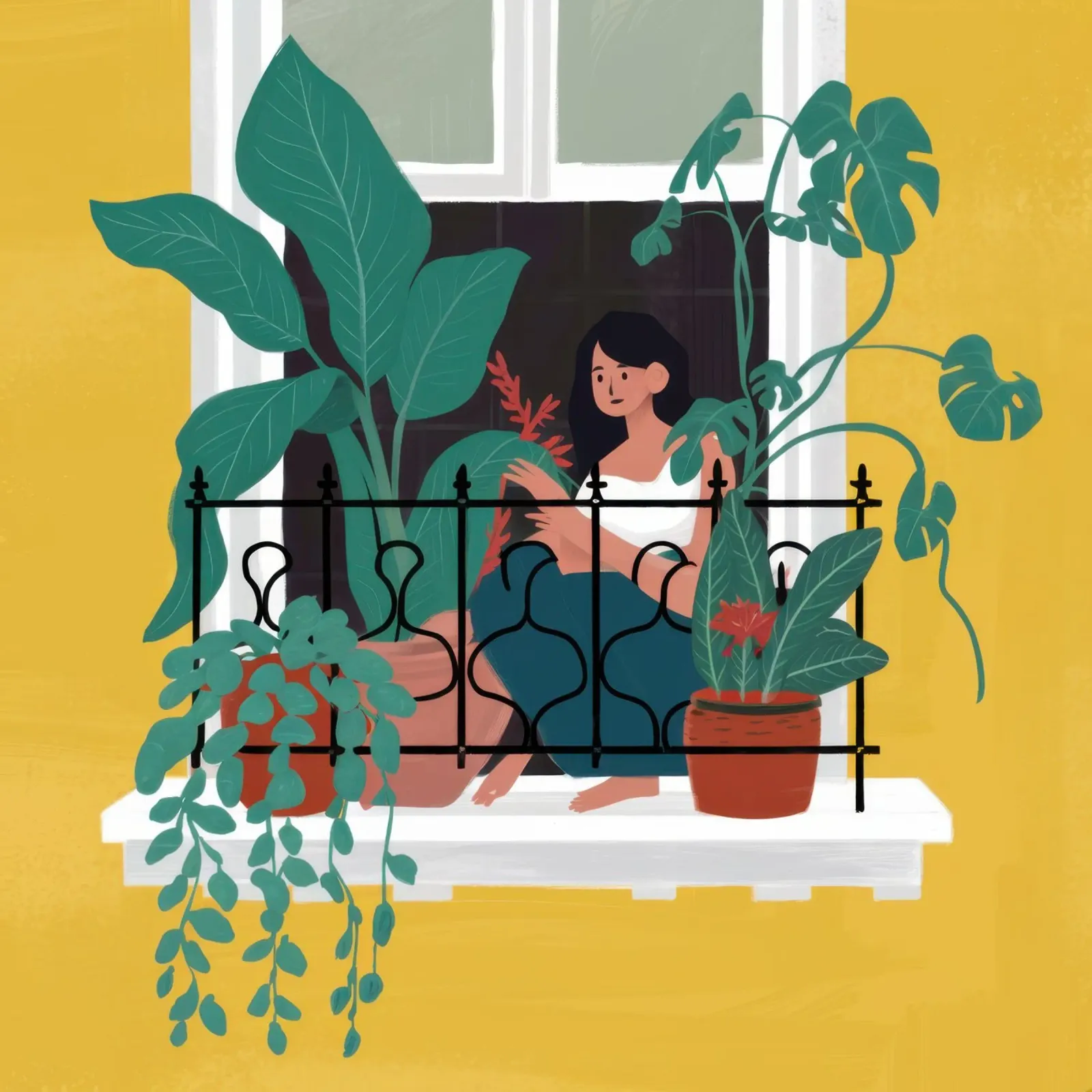 Verdant Window Daydream acrylic glass by Hollow Years