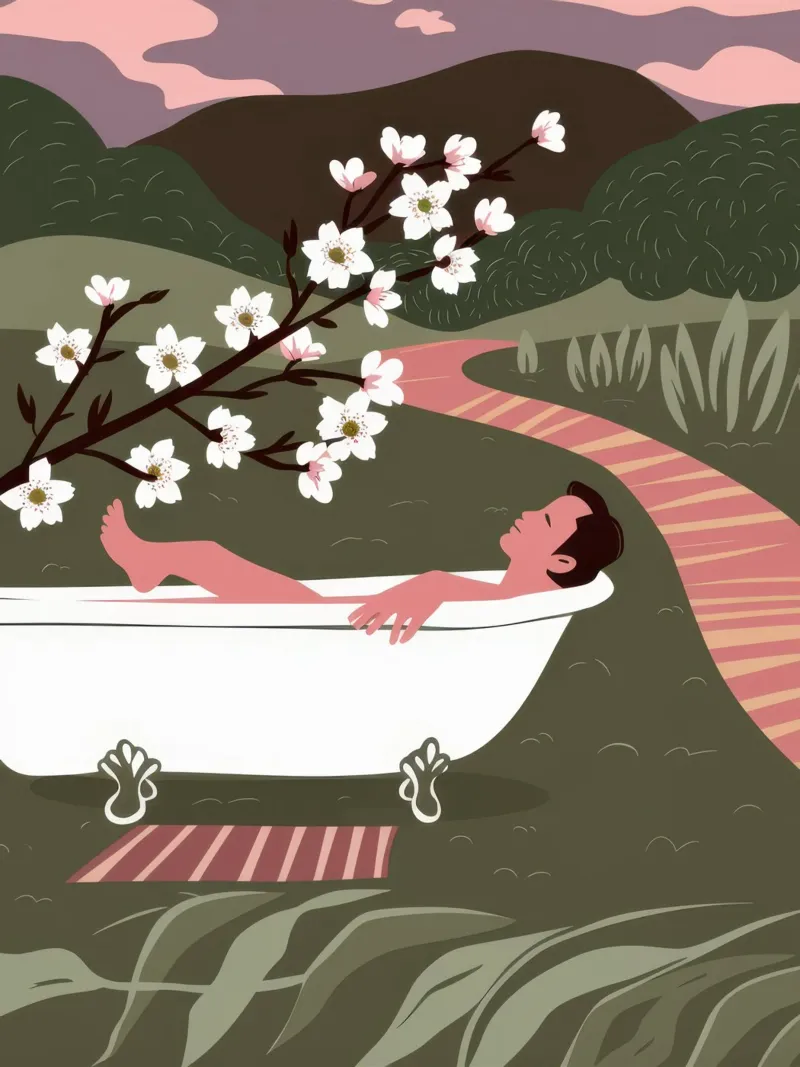 Al Fresco Baden Serenity canvas met Baklijst van Hollow Years