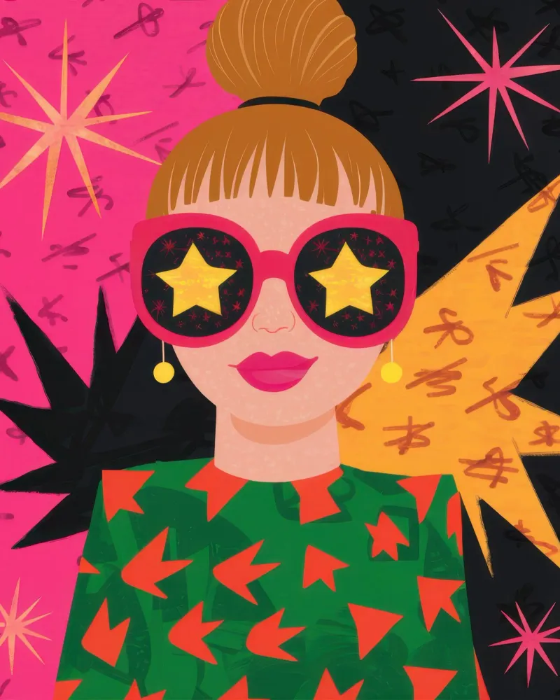 Starry Eyed Chic canvas by Lune Dreams