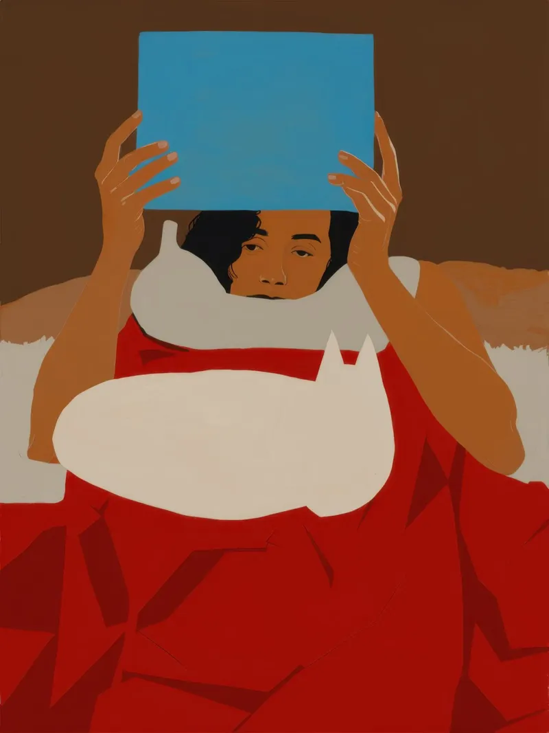 Santuario della lettura cremisi poster con telaio in plastica da Hollow Years