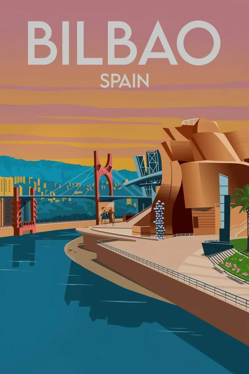 Bilbao, Spagna pellicola backlit da Alexandra Peack
