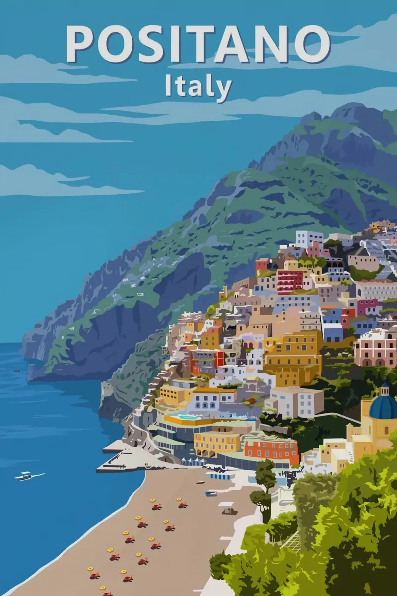 Positano, Italy poster da Alexandra Peack