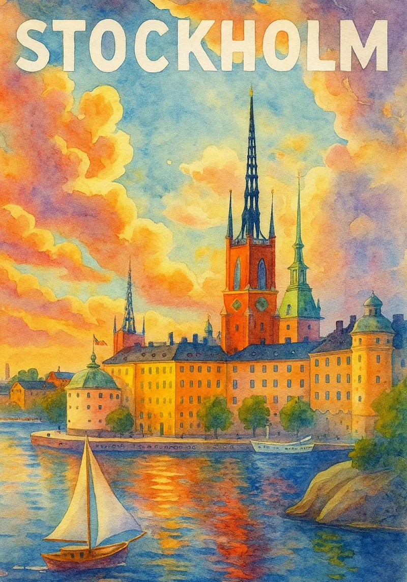 Stockholm Painting Imagination acrylic glass by onestar
