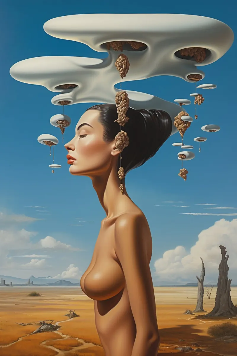 Surreal Serenity canvas with Floater frame by LUCID LAYERS