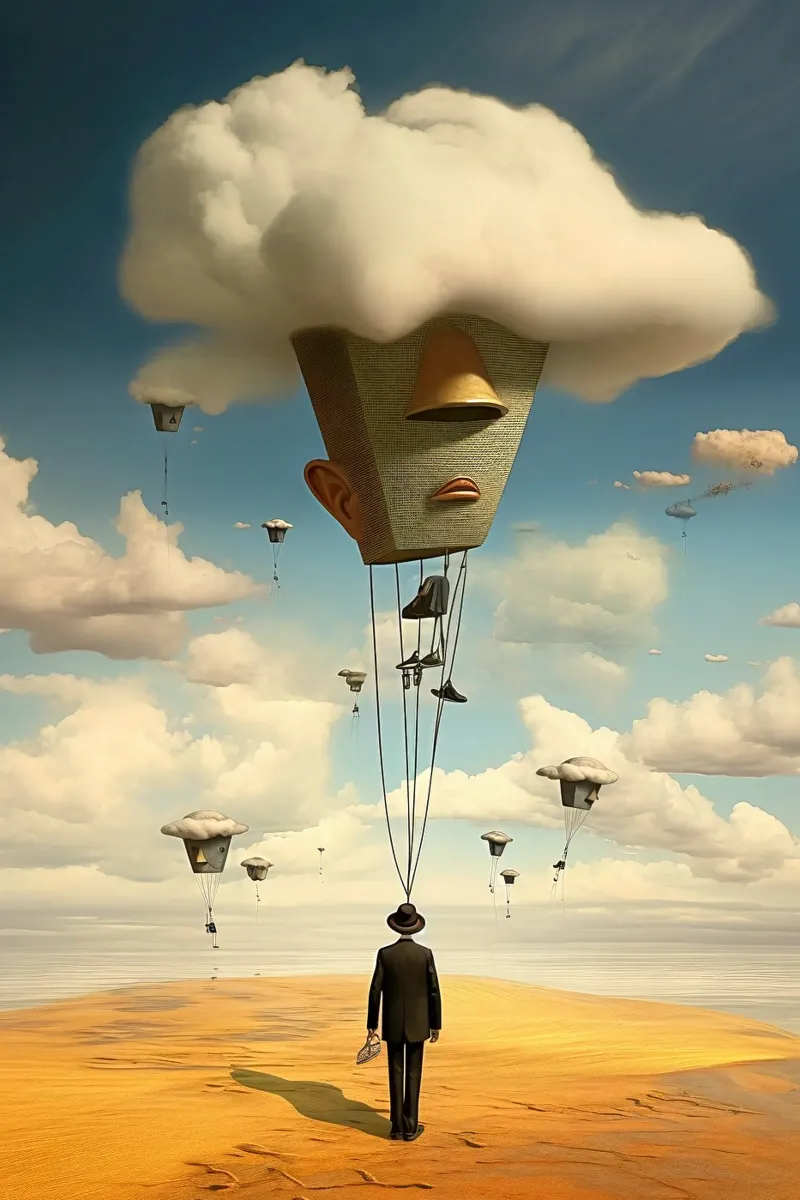 The Cloud of Thought pellicola backlit da LUCID LAYERS