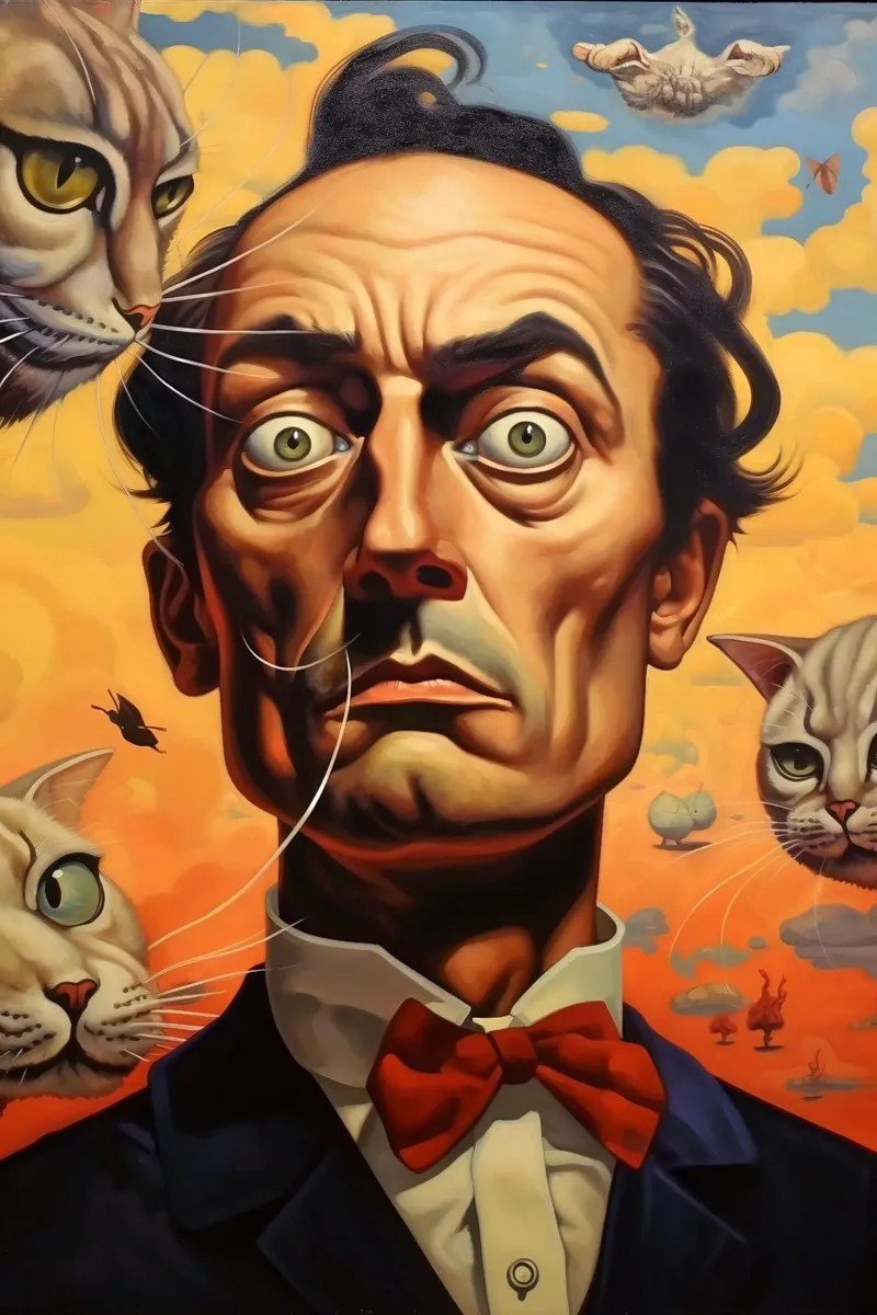 Dali’s Dream of Cats acrylic glass by LUCID LAYERS