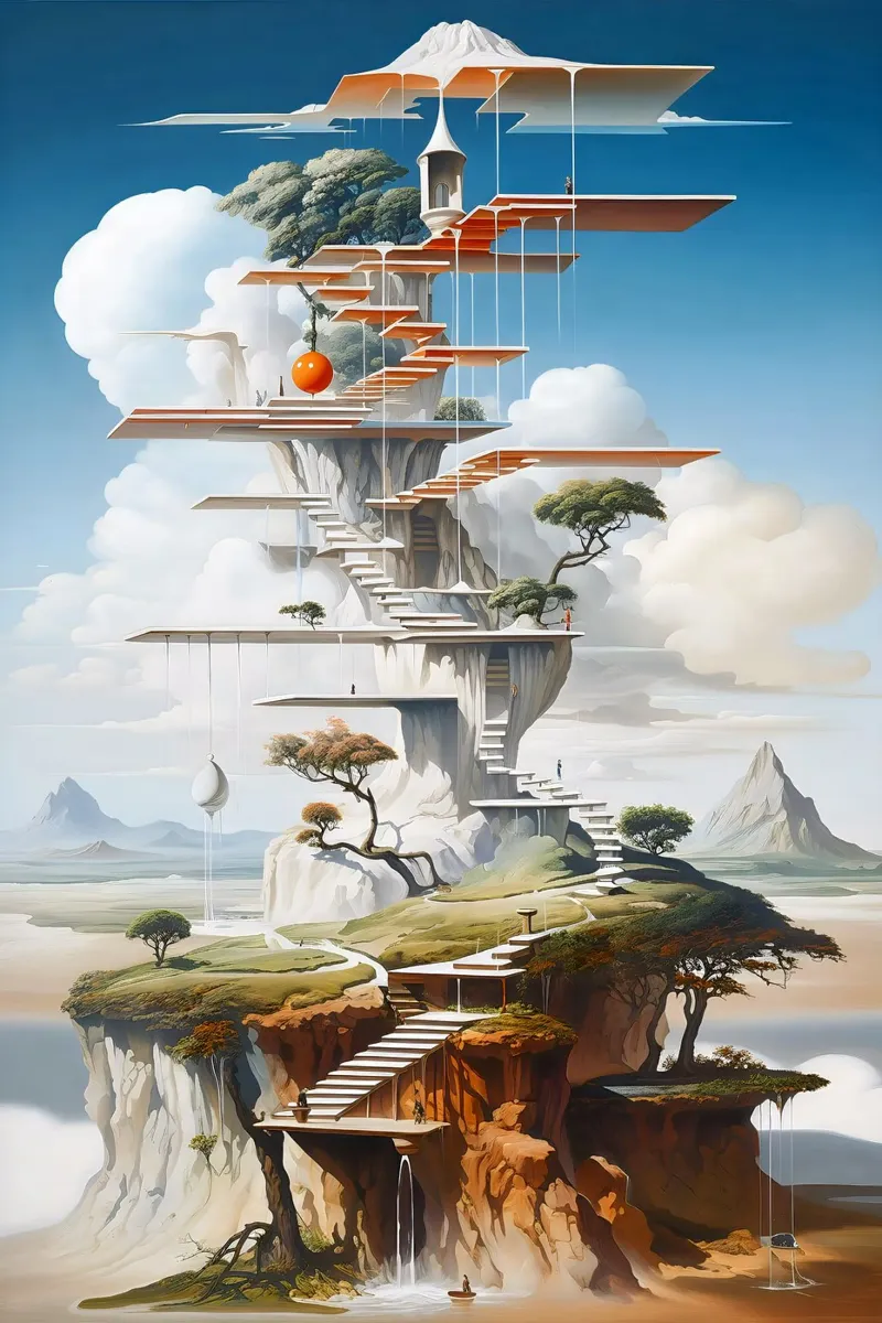 Terrazze del pensiero poster da LUCID LAYERS