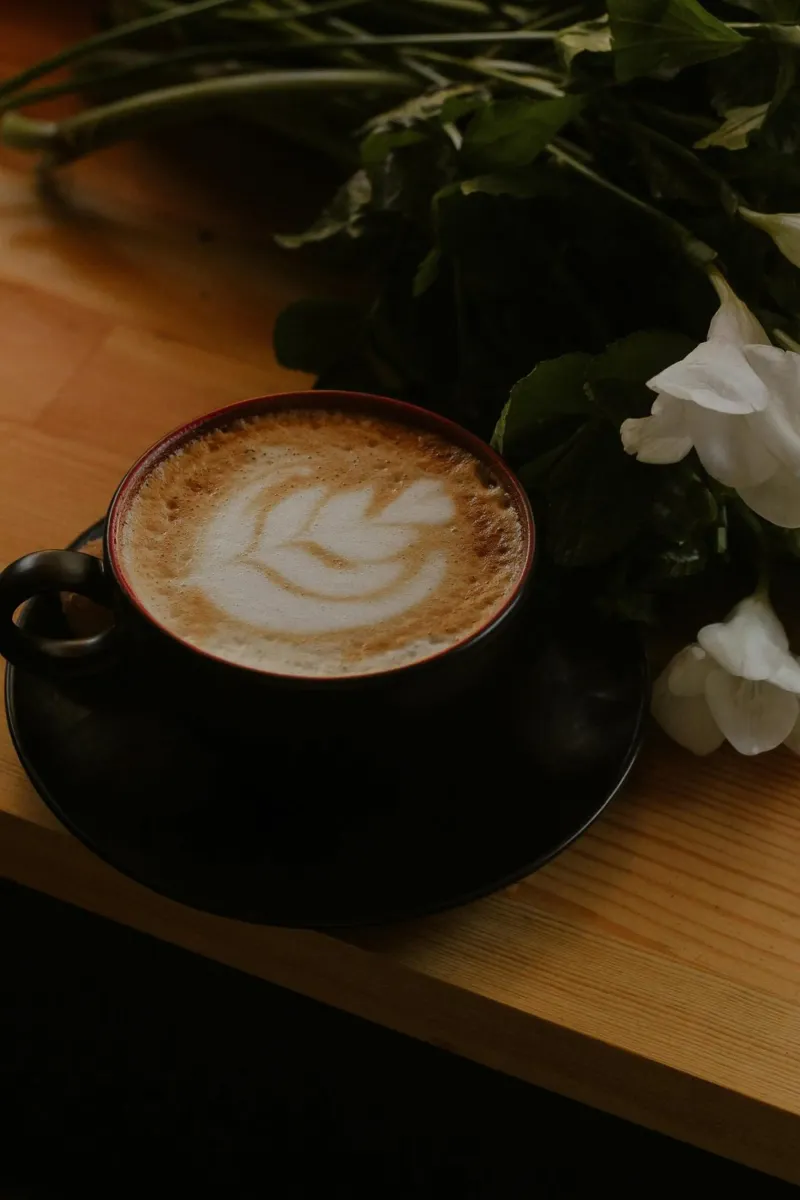 beverage white flowers Alu-Dibond von cofa home