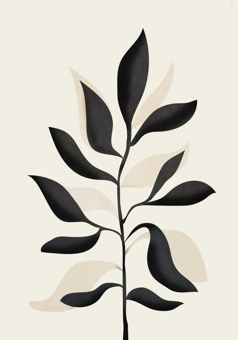 Abstract Minimal Plant II pellicola backlit da cityart