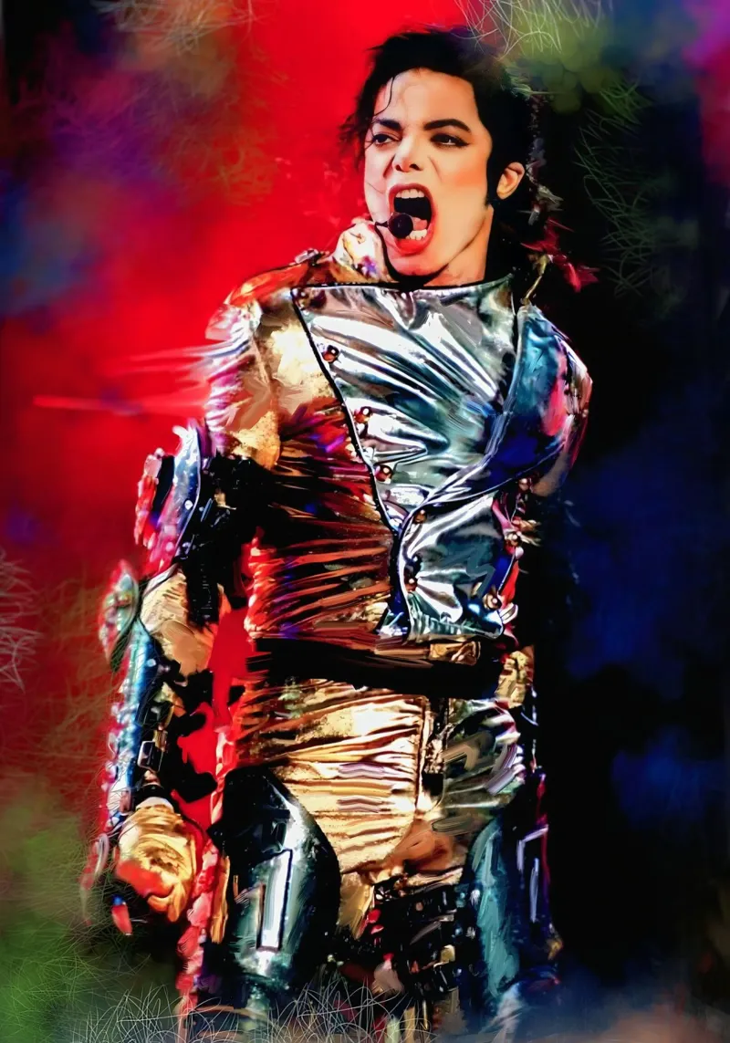 Michael Jackson the legend pellicola backlit da Lembayung art