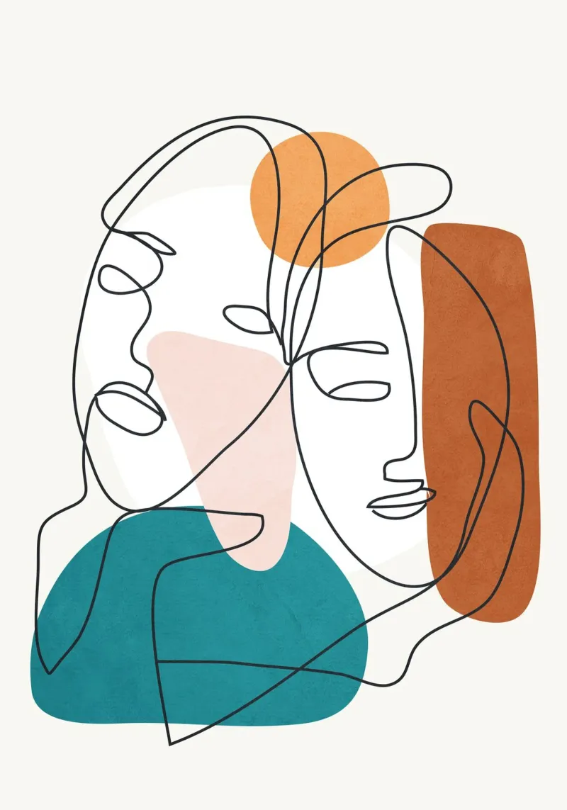 Abstract Faces 9 carta hahnemühle da cityart