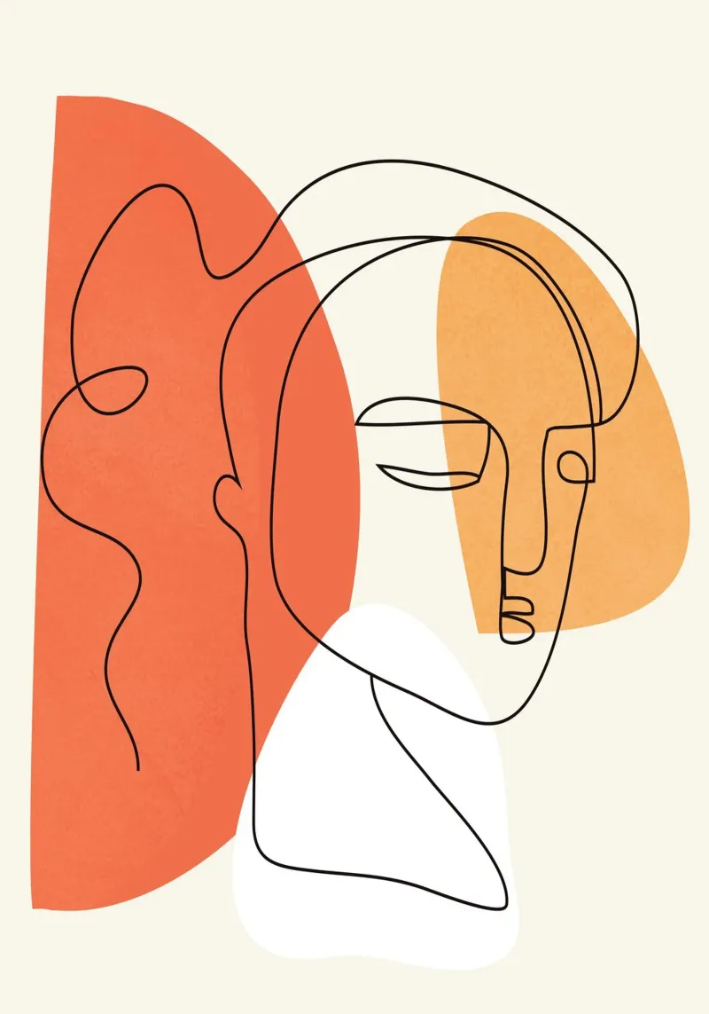 Abstract Faces 10 pellicola backlit da cityart