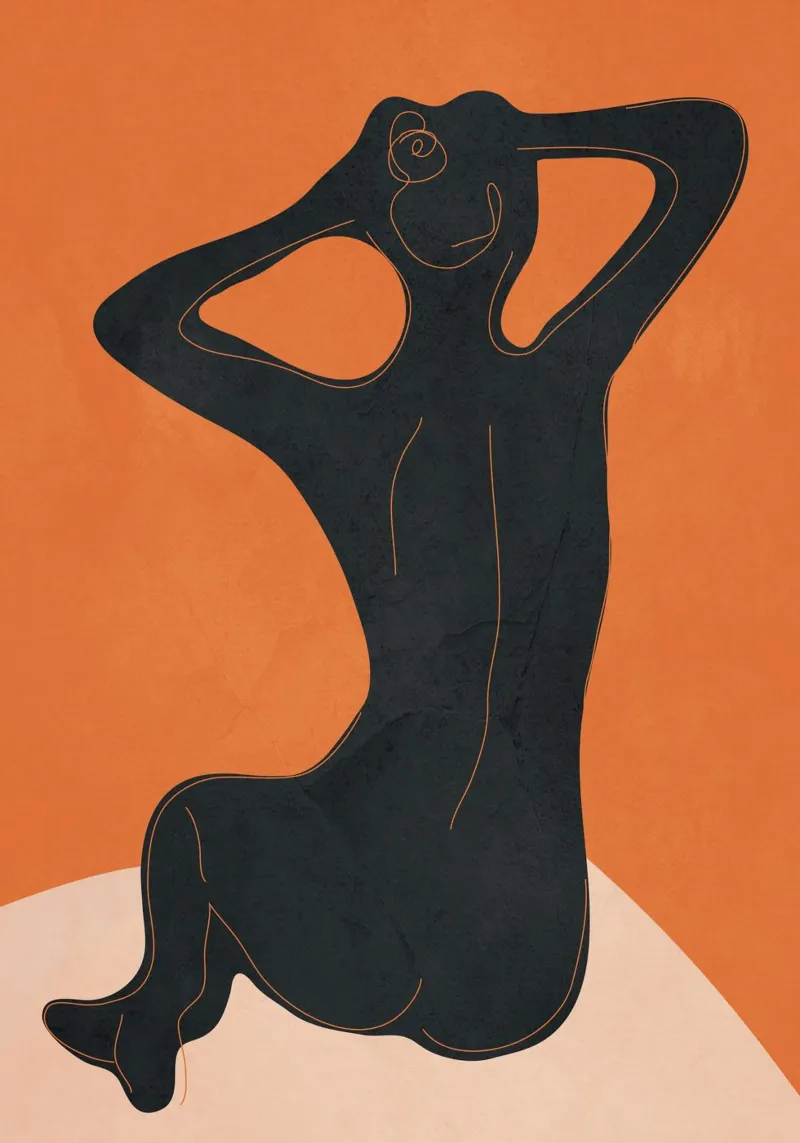 Abstract Nude I pellicola backlit da cityart
