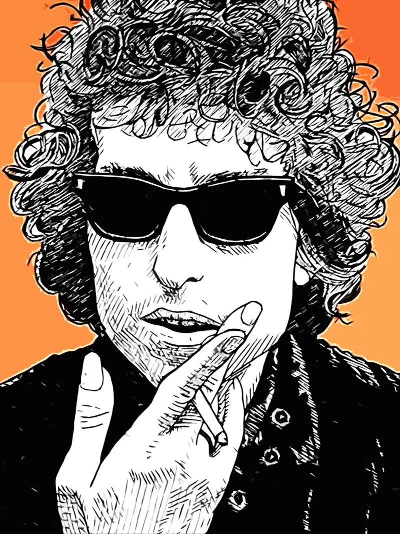 bob dylan musik Kunst Acryl-Glas von music soul