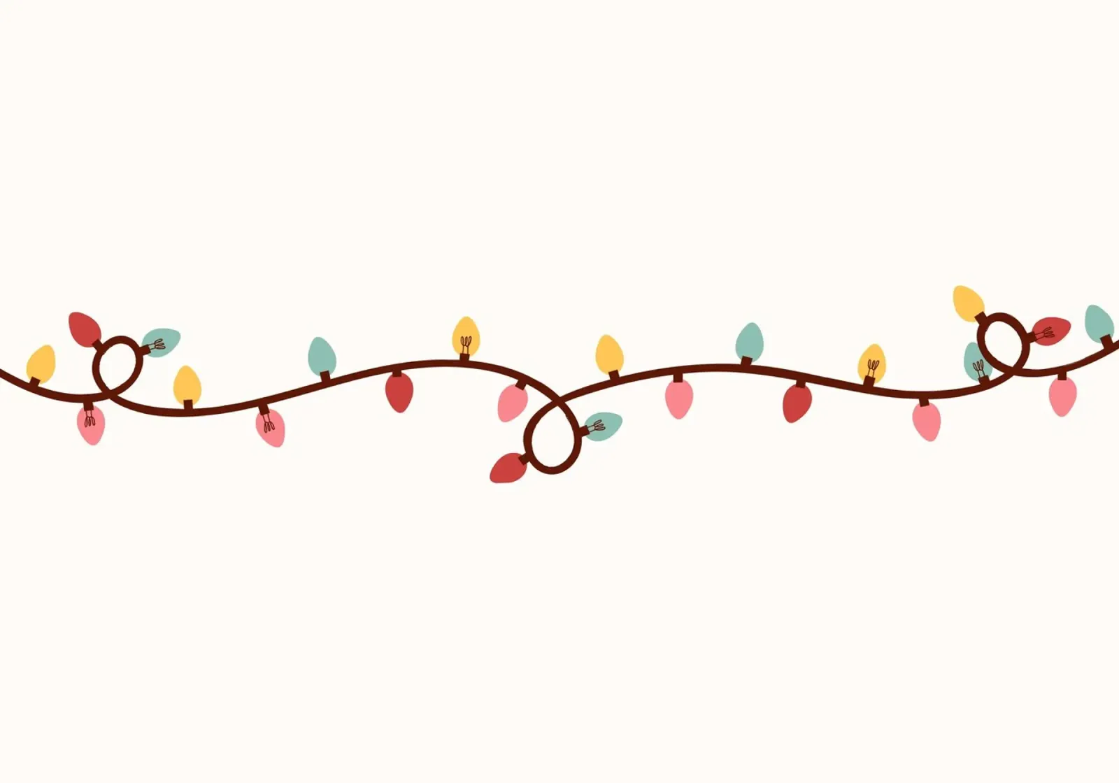 Kleurrijke Vakantielichten - Feestelijke String Light Border Art canvas van ClubArt