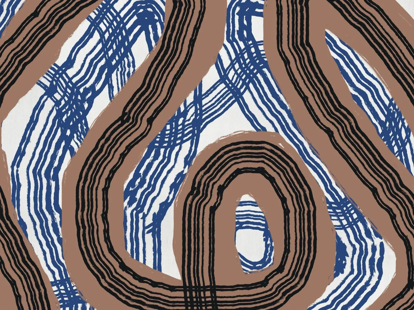 Line abstraction 03 canvas by Little Dean