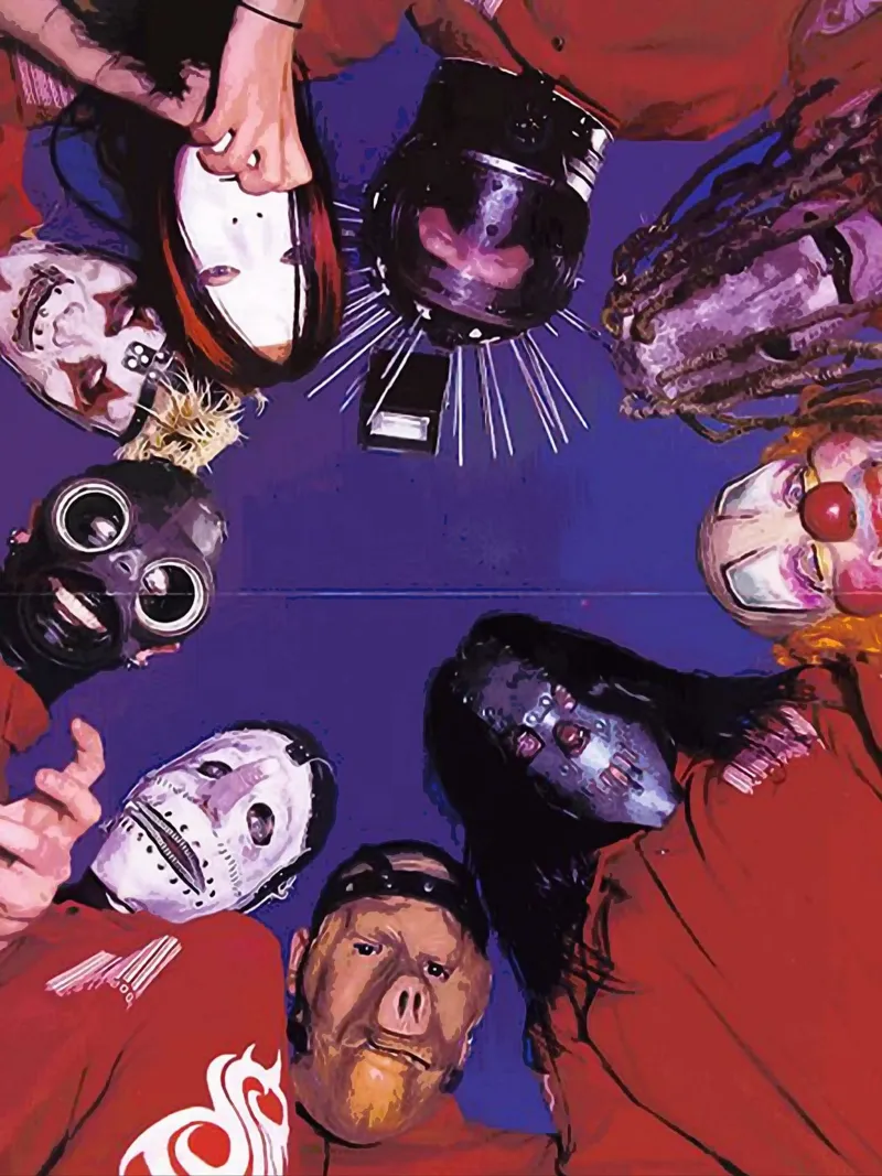 slipknot band pellicola backlit da vanhesling