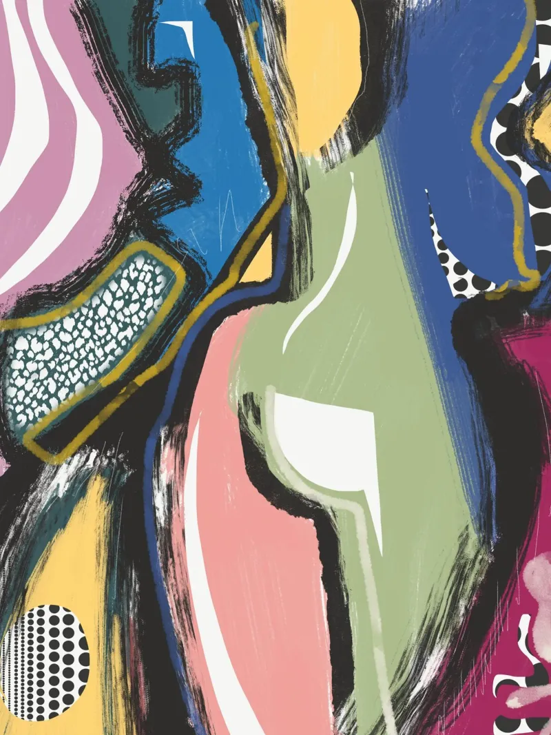 Abstraction 03 canvas by Little Dean