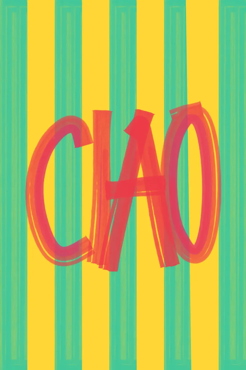 Ciao pennellata plexiglass da QuooodZ by MooodzArt