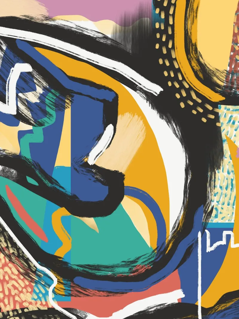 Abstraction 05 canvas by Little Dean