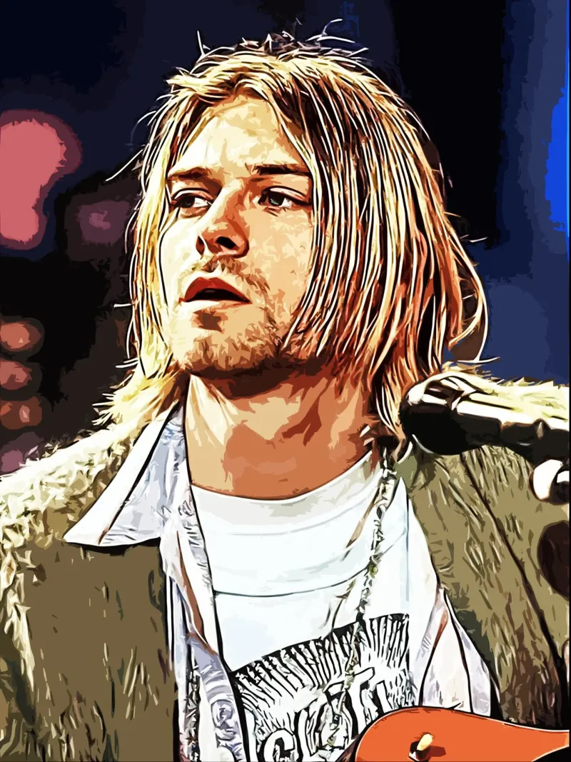 Nirvana Kurt Cobain 5 Kunst Hahnemühle von music soul
