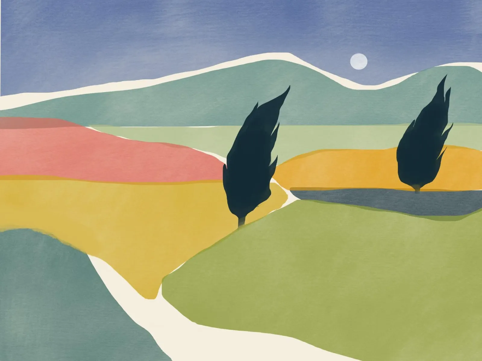 Windy valley alu-dibond by Little Dean