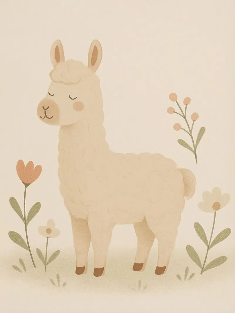 Llama Soft Pastel pellicola backlit da Attaboy Dsgn