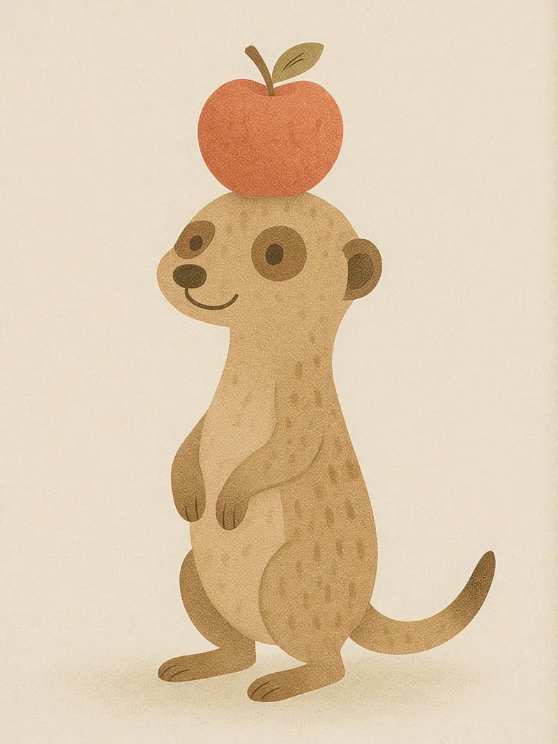 Cute Meerkat pellicola backlit da Attaboy Dsgn
