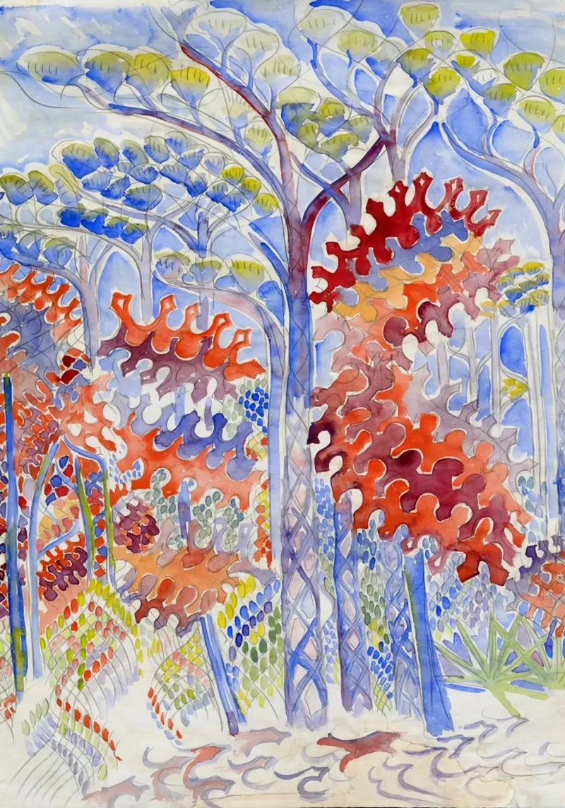 Bosco d'autunno, 1942 carta hahnemühle da Damian Jackson