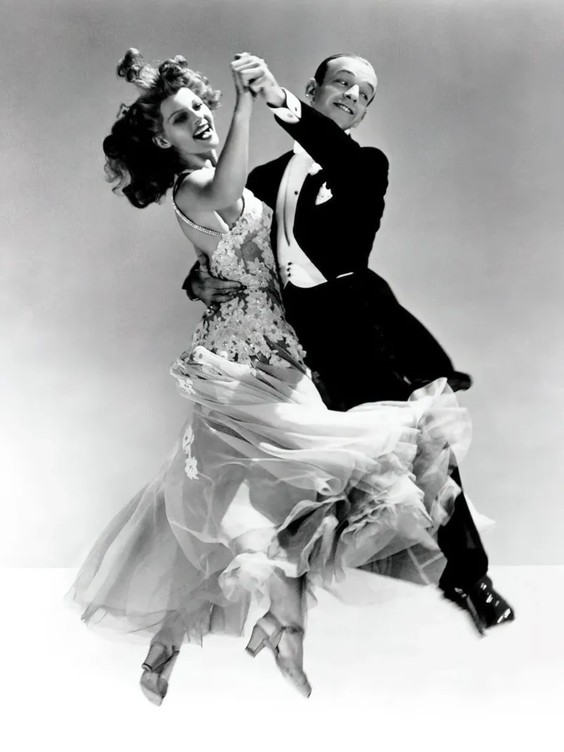 Rita Hayworth e Fred Astaire pellicola backlit da Steve shop