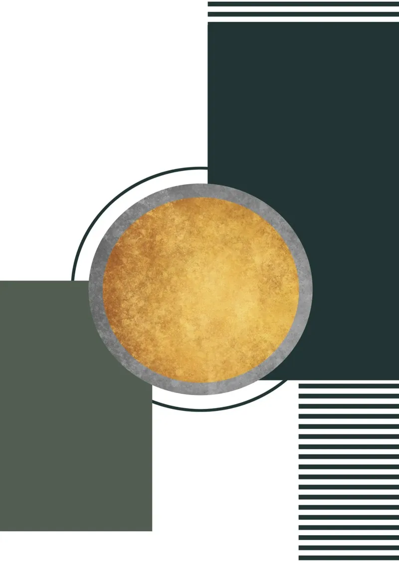 abstract geometric moon plexiglass da vintageshop