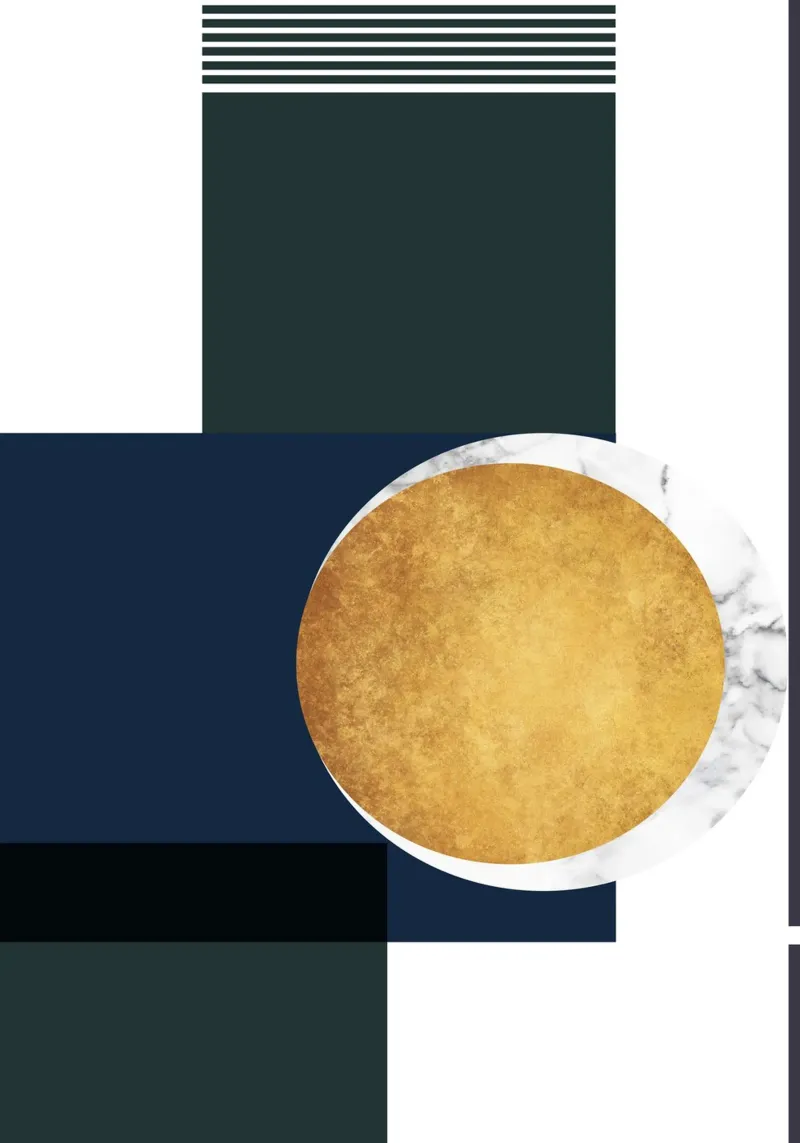 abstract geometric moon x pellicola backlit da vintageshop