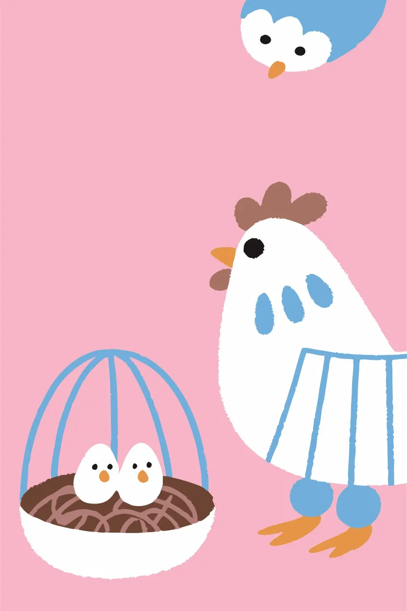 Huhn Legen von Eiern Forex-Platte von TRENDY POSTER SHOP