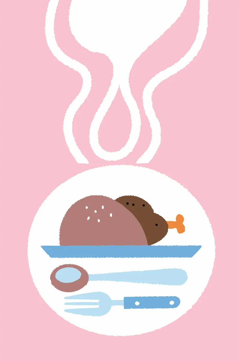 Pollo arrosto pellicola backlit da TRENDY POSTER SHOP