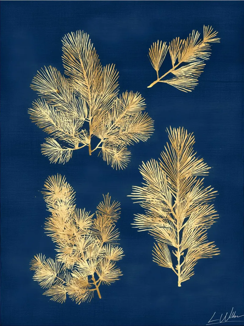 Studio botanico in oro n. 5 carta hahnemühle da Luke Wilder Studio