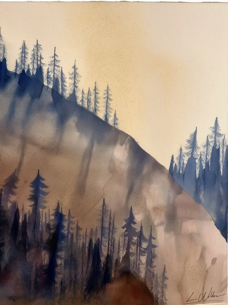 Pini Shadowline carta hahnemühle da Luke Wilder Studio