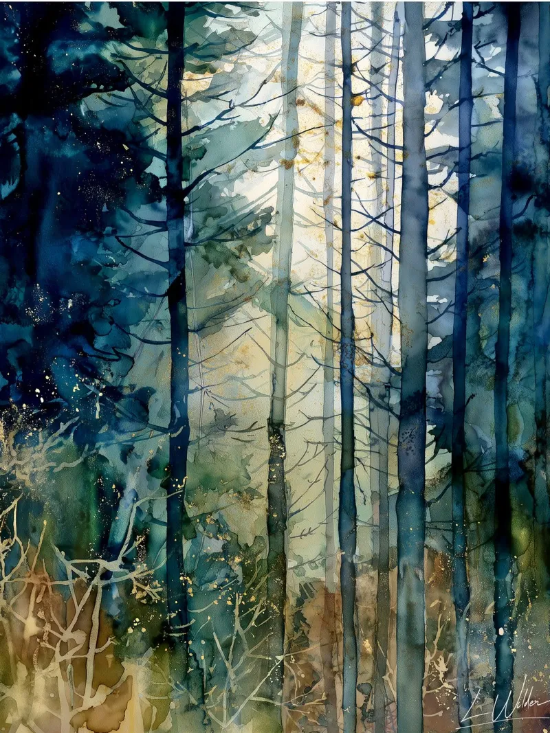 Waar de schaduwen het licht vasthouden canvas van Luke Wilder Studio