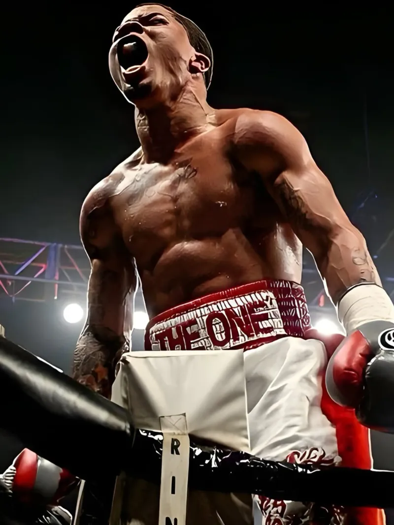 Gervonta Davis pellicola backlit da Low poly art